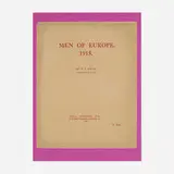 Ronald B. Kitaj, Men of Europe 1915, 1972, screenprint in colors