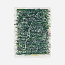 Sam Falls, Untitled, 2012, pastel on paper