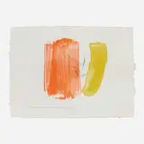 Helen Frankenthaler, Card, 1971, offset lithograph in colors on white Jeff Goodman handmade