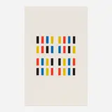 Aurélie Nemours, Xylophone, 1991, screenprint in colors