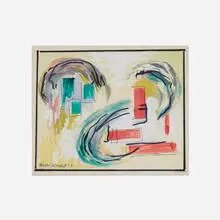 Rolph Scarlett, Abstract Composition, ink and gouache on paper