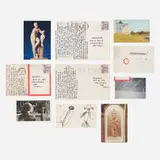 Carl Andre, Collection of postcards, nine