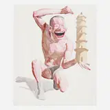 Yue Minjun, Untitled (Smile-ism No. 17), 2006, lithograph in colors