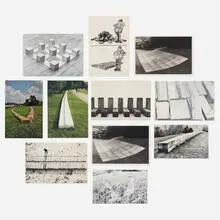 Carl Andre, Collection of postcards, eleven, 1979-1993, postcards