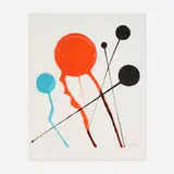 Alexander Calder, Comètes, c. 1970, lithograph in colors