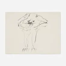 Clam Digger (from Portfolio 9) by Willem de Kooning, 1966, lithograph on Arches, sold Aug 2023