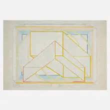 Al Held, Kyoto-Wa, 1985, woodcut in colors