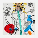 Keith Haring, Apocalypse 10, 1988, screenprint in colors