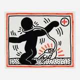 Keith Haring, Untitled (from the Free South Africa series), 1985, lithograph in colors