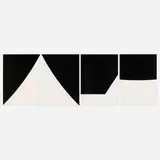 Ellsworth Kelly, Four works from the Un coup de dés n'abolira jamais le hasard portfolio, 1992, screenprint