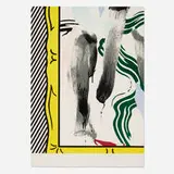 Roy Lichtenstein, Against Apartheid, 1982, screenprint in colors on Arches