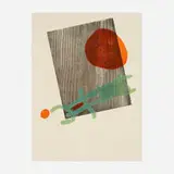 Joan Miró, Untitled (from the À toute épreuve suite), 1958, woodcut in colors