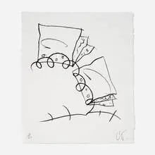 Claes Oldenburg, Notebook Torn in Half (State II), 1997, lithograph
