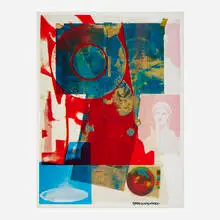 Robert Rauschenberg, Local Quarry One, 1968, offset lithograph in colors