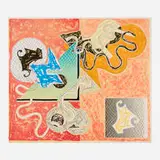 Frank Stella, Shards IV (from the Shards series), 1982, offset lithograph and screenprint in colors on Arches Cover