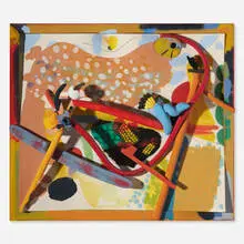 Colin Lanceley, Early Bird, 1993, mixed media construction in artist's frame