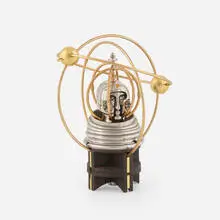 Astronaute (Homage a Jules Verne) by Miguel Berrocal, 1979-80, brass, steel, sold Jul 2023