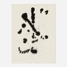 Untitled by Bill Alpert, ink and acrylic on paper laid to board, sold Jul 2023