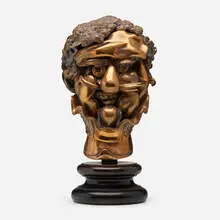 Omaggio Ad Arcimboldo by Miguel Berrocal, polished and patinated bronze, sold Jul 2023