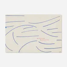 Curving Lines by Dora Maar, ink on paper, sold Jul 2023