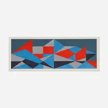 Josef Zenk, Zig-Zag, screenprint in colors