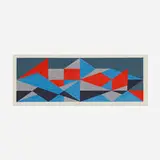 Josef Zenk, Zig-Zag, screenprint in colors