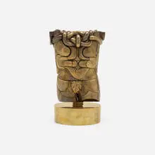 Goliath by Miguel Ortiz Berrocal, 1968-72, brass, sold Jul 2023