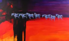 Carrie Wild, Between Earth and Eternity, Oil on canvas
