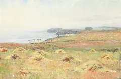 Ernest Peixotto, Coastal Landscape, Oil on canvas