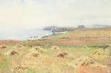 Ernest Peixotto, Coastal Landscape, Oil on canvas