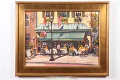 Afternoon at Harry Browne'S by Michele Byrne, Oil on canvas, sold Nov 2019