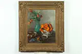 Eva Theresa Bradshaw, Still Life of Mixed Flowers, Oil on canvas
