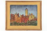 Dee Oldham Joesting, Ruins, Egg tempera on paper
