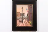 Michele Byrne, Morning on Main, Oil on panel