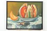 Hermes Maltez, Still Life with Cantaloupe, Oil on canvas