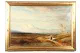 James Webb, Mt, ROSA WITH FIGURES AND SHEEP, oil on canvas