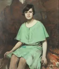 Erik Haupt, Portrait of Young Woman, Pastel