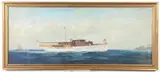 American School, The Alraja of the Cincinnati Yacht Club, CIRCA 1920, gouache
