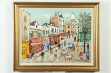 Berno Emile Laurent, French Street Scene, Oil on canvas