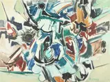 Roger Vilder, Black Sun, Oil on canvas