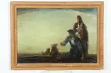 Vernon Ward, A New Star in the East, Oil on board