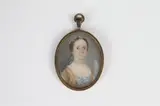 Samuel Collins, Portrait of Lady 1763, PORTRAIT OF LADY 1763, watercolor on ivory.