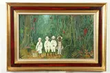 Fernand Boilauges, Safrari, Oil on paper laid on panel