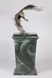 Pam Foss, Hunting Eagle, Bronze . - Height: 29 in. x 36 in