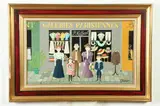 Fernand Boilauges, Galeries Parisiennes, Oil on board laid on panel
