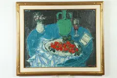 André Cottavoz, Table Top Still Life, Oil on canvas