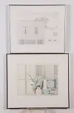 Kevin MacDonald, CALIFORNIA STILL LIFE and SECOND FLOOR APARTMENT: TWO WORKS, each signed, Color lithograph