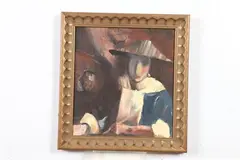 Catherine Antoine, STUDY OF JOHANNES VERMEER'S "GIRL WITH A FLUTE", identified, Oil on canvas