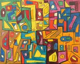 Hannula, Abstract, Oil on