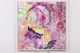 Sheila Cahill, Ice Cream Daze, Acrylic on canvas with matching pillow